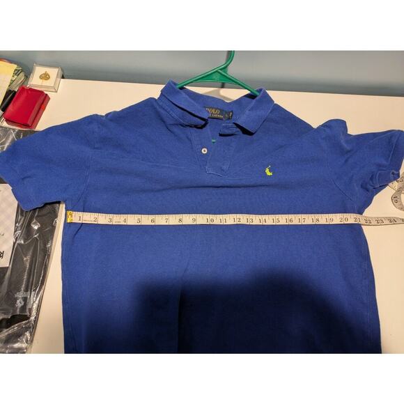 Mens PRL Polo Ralph Lauren Classic Fit Blue Yellow Pony Size Large - Picture 5 of 6